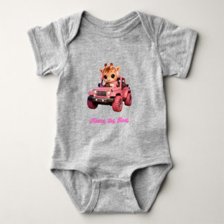 Para Bebé Body bébé girafe en jeep rose – Keeping the Peace