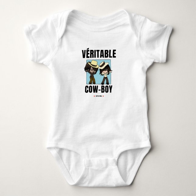 Para Bebé body cowboy chibi (Anverso)