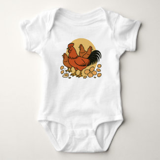 Para Bebé Body de amante de pollo 