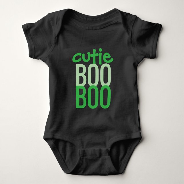 Para Bebé Body de bebé: HALLOWEEN Cutie Boo #1 (Anverso)