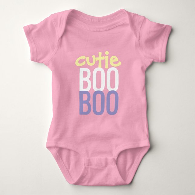 Para Bebé Body de bebé: HALLOWEEN Cutie Boo #7 (Anverso)