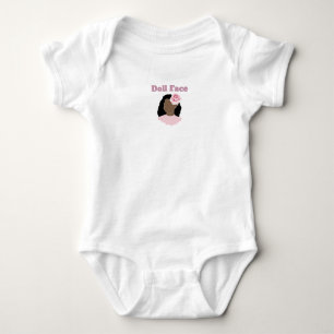 Para Bebé Body de camiseta cara de muñeca