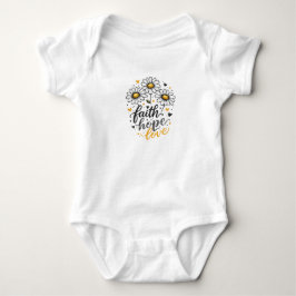 Para Bebé Body de Faith, Hope, Love & Daisies