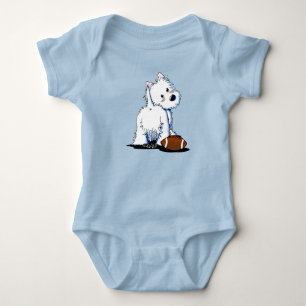 Para Bebé Body de KiniArt Westie Tailgate Baby