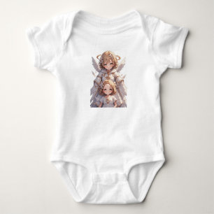 Para Bebé Body de niña con ángel de la guarda