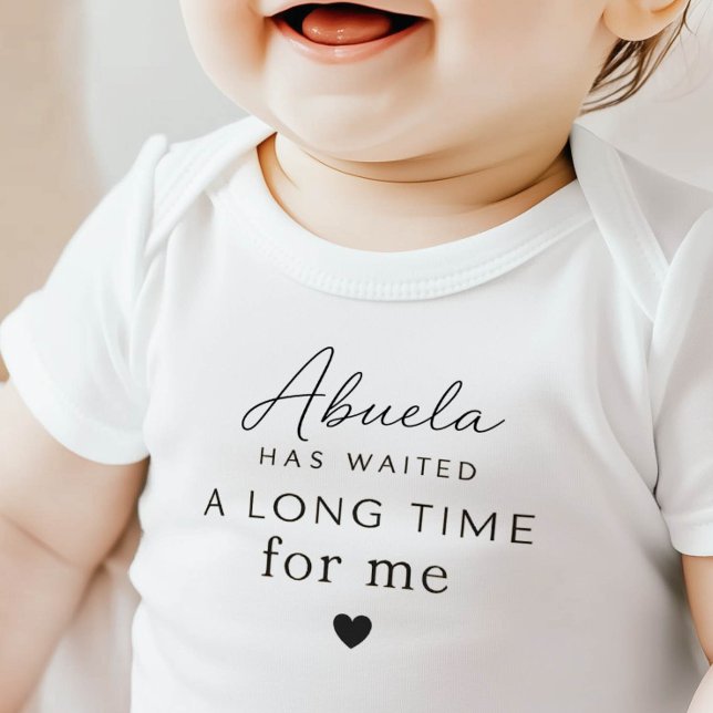 Para Bebé Body de regalo Abuela ha esperado (Subido por el creador)
