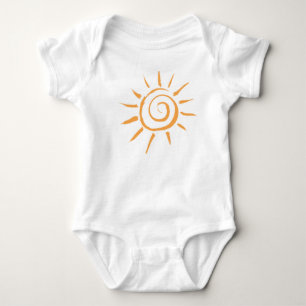 Para Bebé Body Happy Sunshine Baby - Sol Amarillo Lindo
