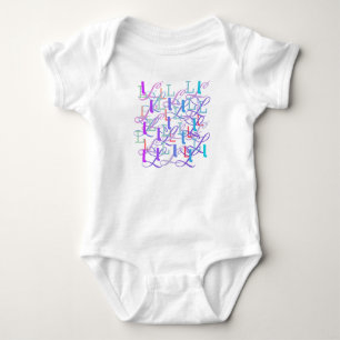 Para Bebé Body "L" Bebe Confeti Letra