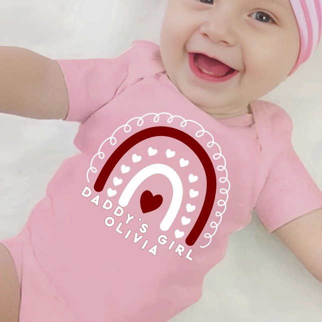 Para Bebé Body rosa "Daddy's Girl Baby" (Subido por el creador)