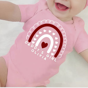 Para Bebé Body rosa "Daddy's Girl Baby"