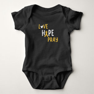 Para Bebé cáncer infantil. amor. esperanza. rezar. Baby Body
