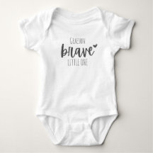 cáncer infantil. valiente. Personalizado Baby Body