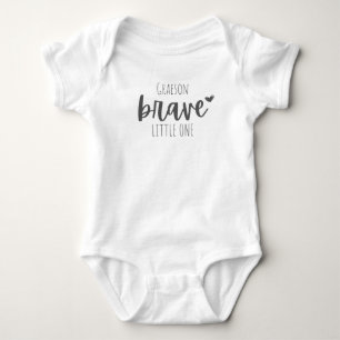 Para Bebé cáncer infantil. valiente. Personalizado Baby Body