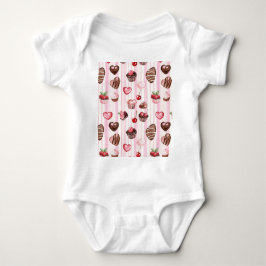 Para Bebé Choco Heart Baby Body Suite