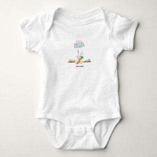 Para Bebé Conejo Feliz de Pascua con Zanahoria - Body de Beb