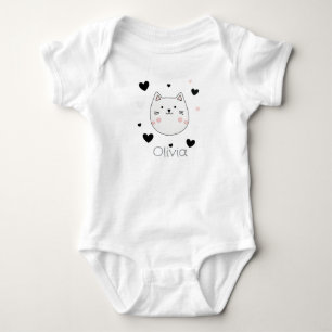 Para Bebé Cute Cat Heart Baby Body