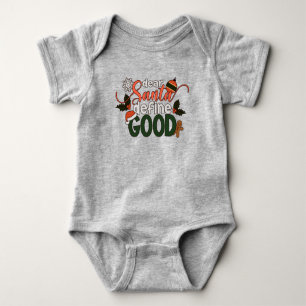 Para Bebé Estimado Santa Define Buenos Navidades   Baby Body