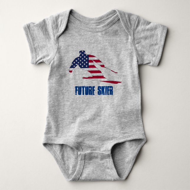 Para Bebé Future Skier Body (Anverso)