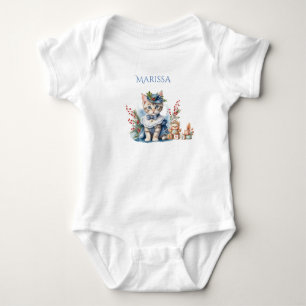 Para Bebé Gatito dulce vestido con vestido victoriano - Body