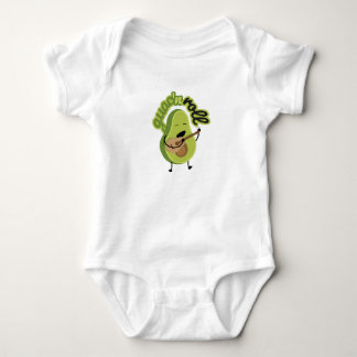 Para Bebé Guac divertida y Roll Aguacate Baby Body Suite