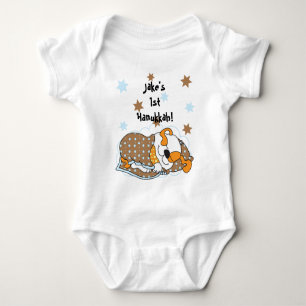 Para Bebé Hanukkah Baby Body Demo/dog/Brown Naranja