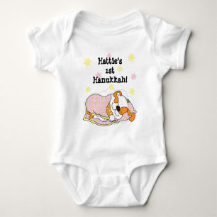 Para Bebé Hanukkah Baby Body Demo/dog/Pink