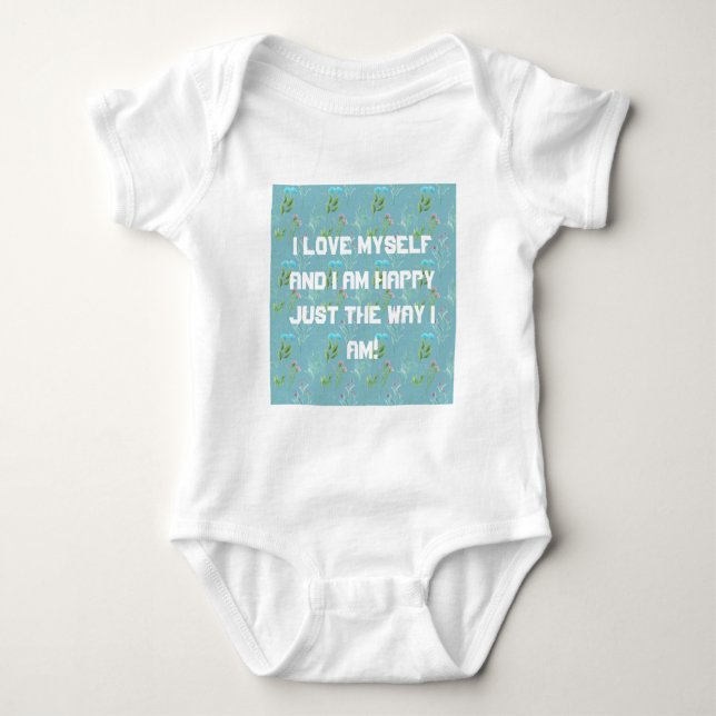 Para Bebé Me amo a mí mismo body bodysuit (Anverso)