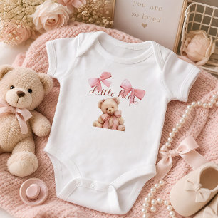 Para Bebé Osito de peluche rosa Body de niña Little Bear P