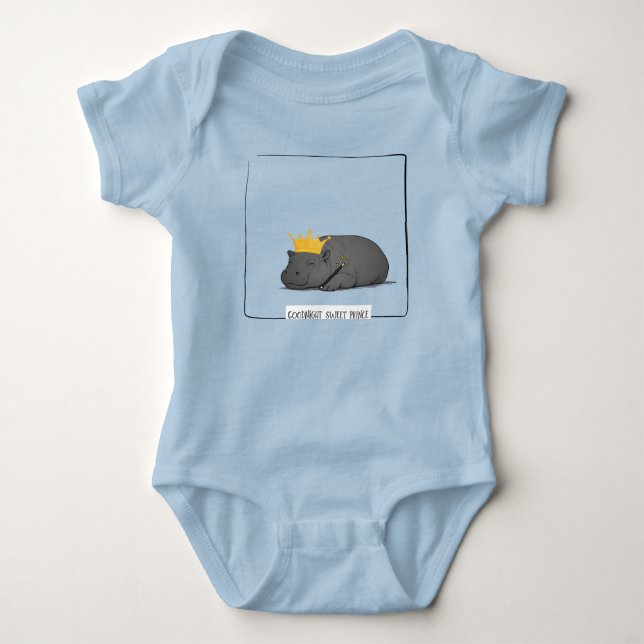 Para Bebé Pygmy Hippo Baby Body Suit (Anverso)