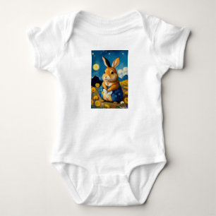 Para Bebé Starry Spring Bunny Baby Body Suite