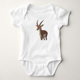 Para Bebé Stylized Springbok Antelope Full Body Illustration