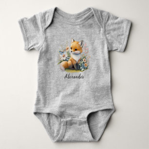 Para Bebé WILD ONE Personalizado Primer Bosque Fox Baby Body