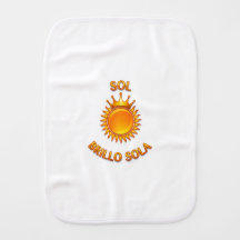 Paño de Bebé con Logo Sol Brillo Sola | Pañito Sua