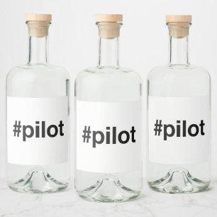 Para Botella De Licor Etiqueta PILOT
