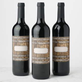 Para Botella De Vino Etiqueta del producto Whiskey Barrel