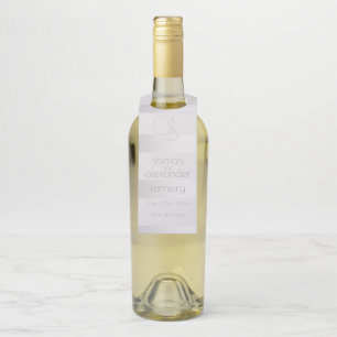 Para Botellas Colgador de Botella de Boda Franjas Plateadas Lu