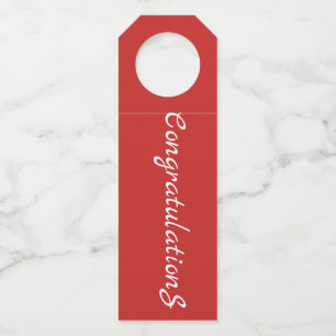 Para Botellas Colgador de Botella -Felicidades