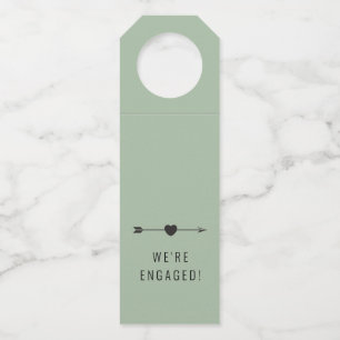 Para Botellas Minimalista Engagement Seafoam Colgador de bot