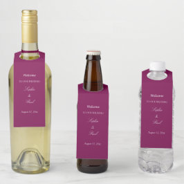 Para Botellas Mulberry Boda Bienvenida Bolsas de colgador de bot