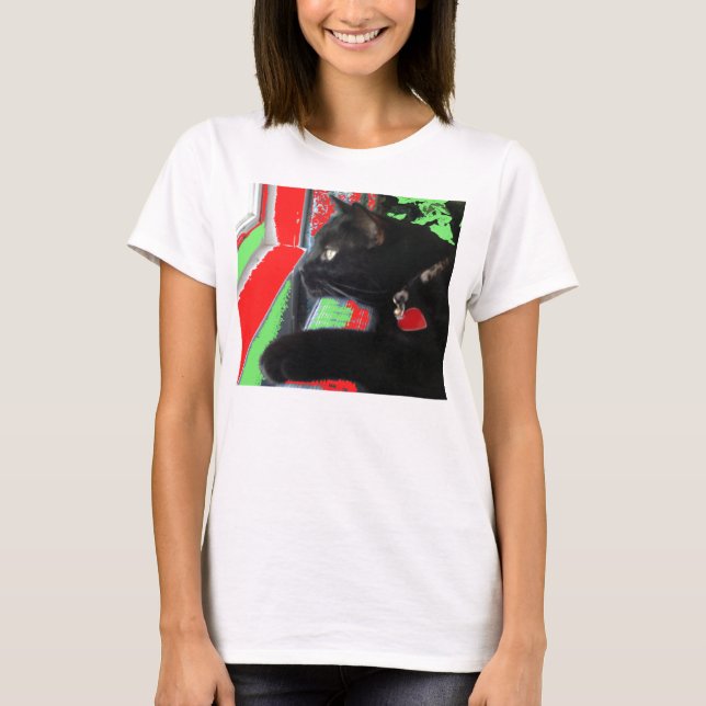 Para camiseta de Santa que espera (Anverso)