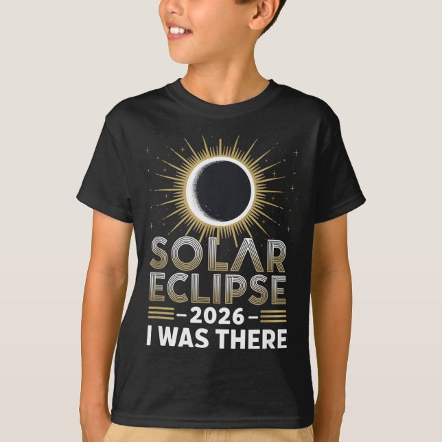 Para Camiseta Eclipse Solar Total Allí Eclipse (Anverso)