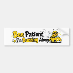 Para Coche Abeja Paciente Estoy Zumbando Al Ritmo Pegatina Di