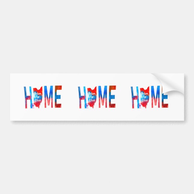 Para Coche Acton For Ohio Home Car Pegatina (Frente)