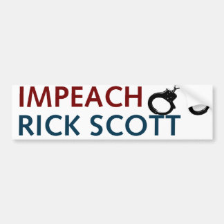 Para Coche Acuse al pegatina de Rick Scott