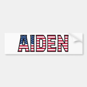 Para Coche Aiden Nombre Nombre de pila USA Pegatina Sticker C