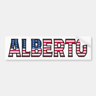 Para Coche Alberto Name Vorname USA Aufkleber Pegatina Auto
