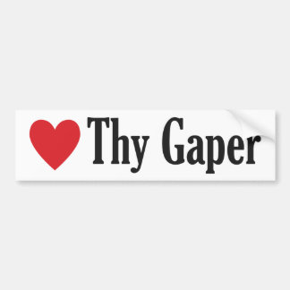 Para Coche Amar la pegatina del parachoques Thy Gaper