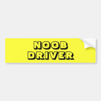 Amarillo brillante nuevo - NOOB - Pegatina del par