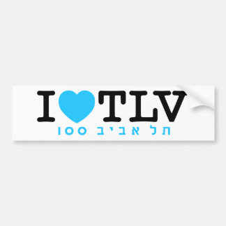 Para Coche Amo al pegatina de Tel Aviv el |