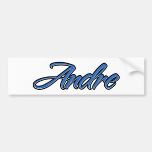 Para Coche Andre Name blue Aufkleber Pegatina Autoaufkleber
